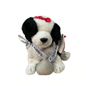 Ty Beanie Baby Hershey's Kissed Cookies and Creme 6" Plush Dog Some Tag Creases